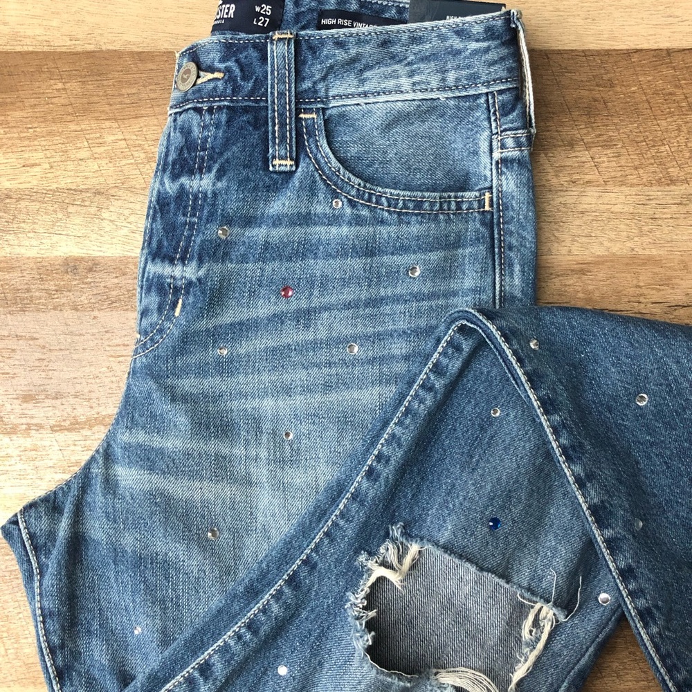 Hollister High Rise Vintage Straight Jeans